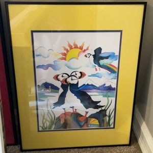 Sherry Tolman Puffin painting